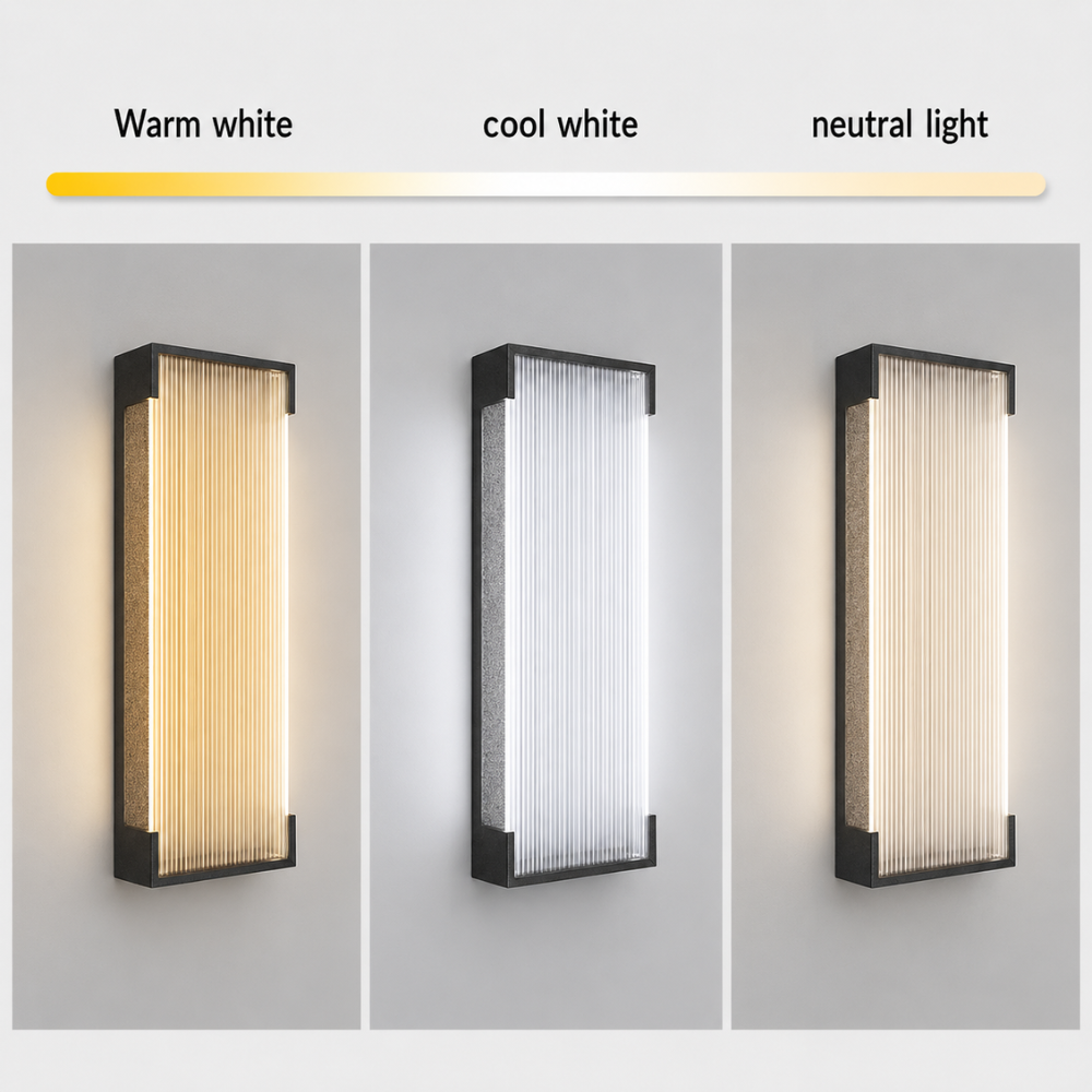 Aplique LED exterior moderno, acero inoxidable, iluminación de pared IP65 para jardín.