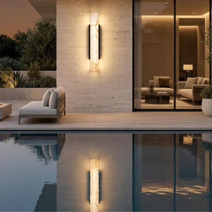 Foco de pared LED IP65, iluminación duradera y de bajo consumo para exteriores.