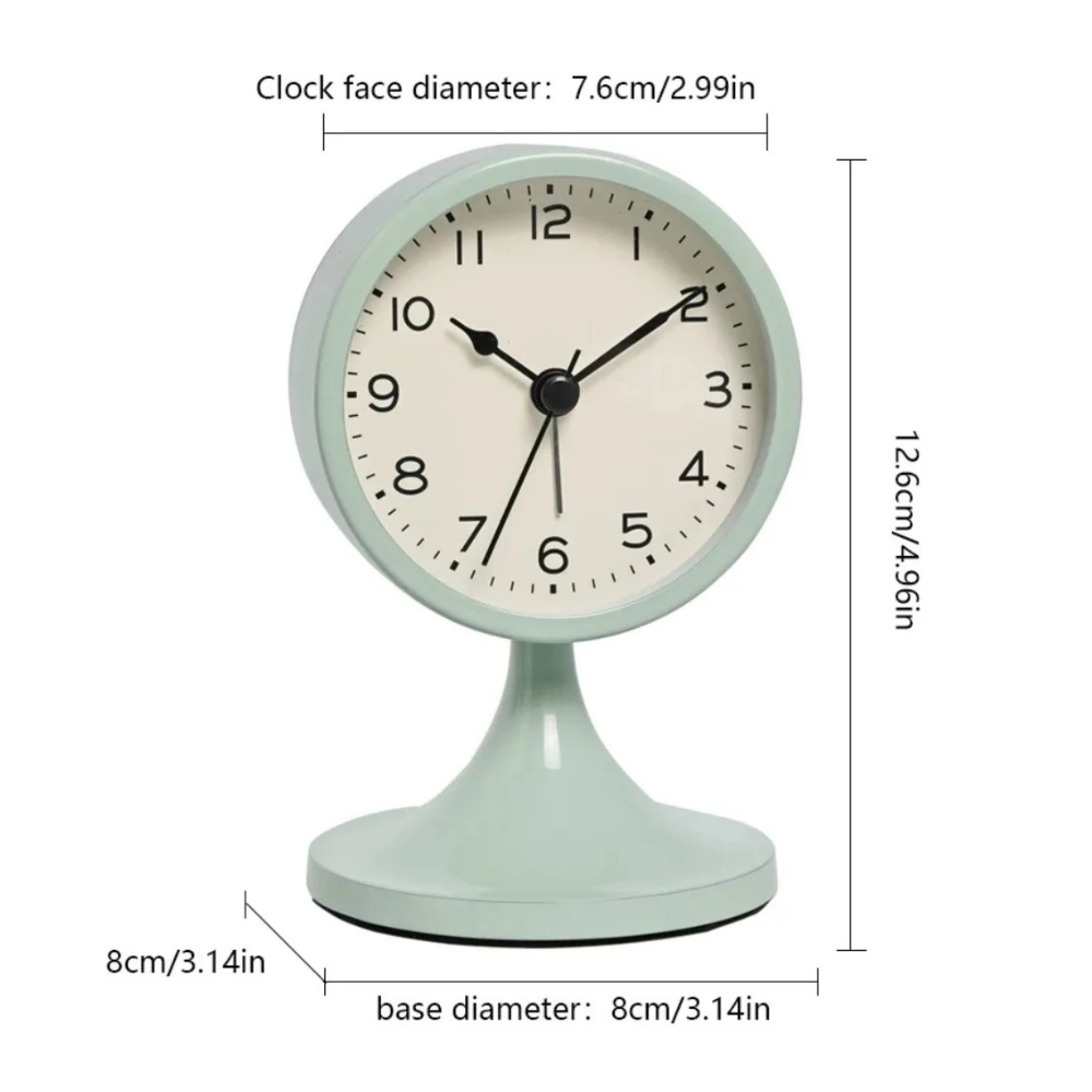Reloj despertador vintage, un regalo clásico y elegante con función de luz para cualquier ocasión.