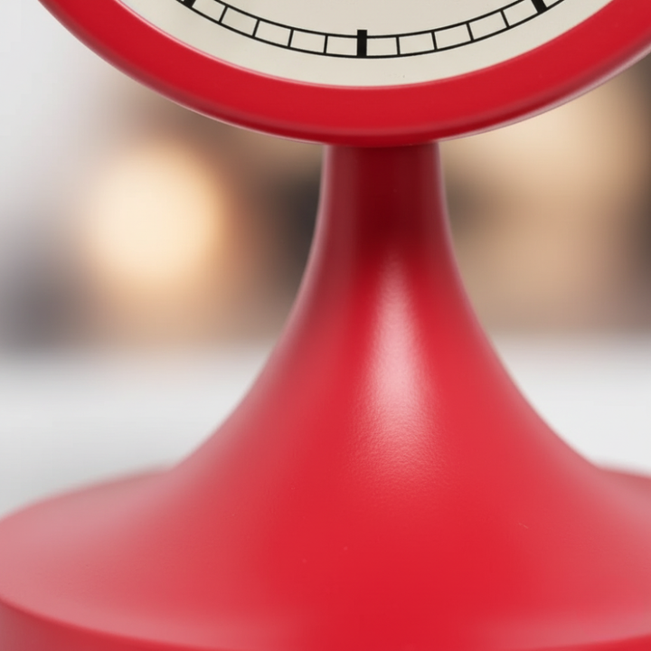 Reloj de mesa silencioso, cuarzo y luz nocturna, diseño vintage para un ambiente acogedor y relajante.