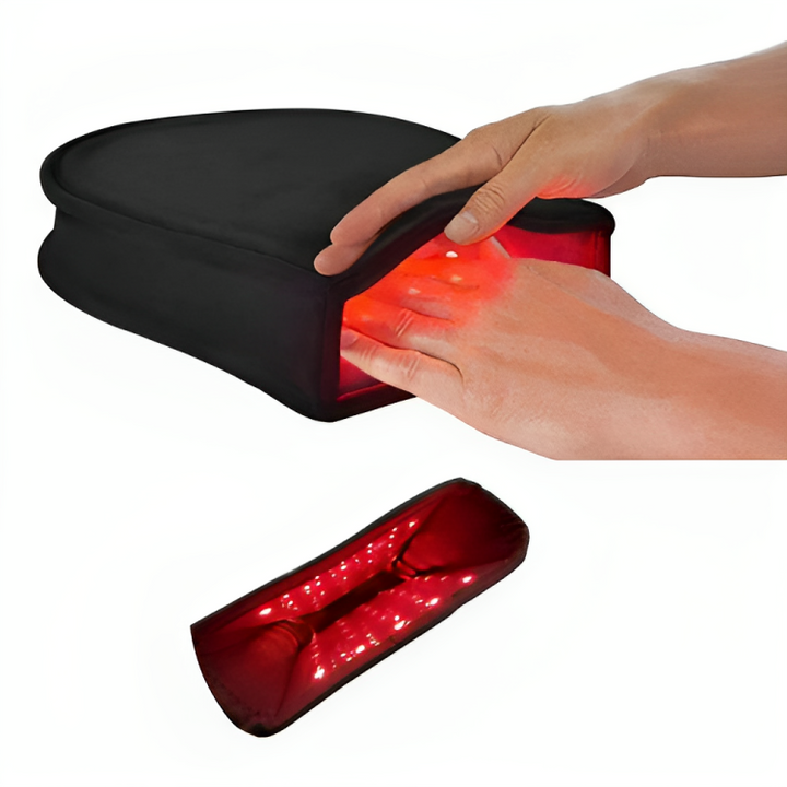 Guantes de terapia infrarroja para alivio del dolor de manos por artritis y túnel carpiano.