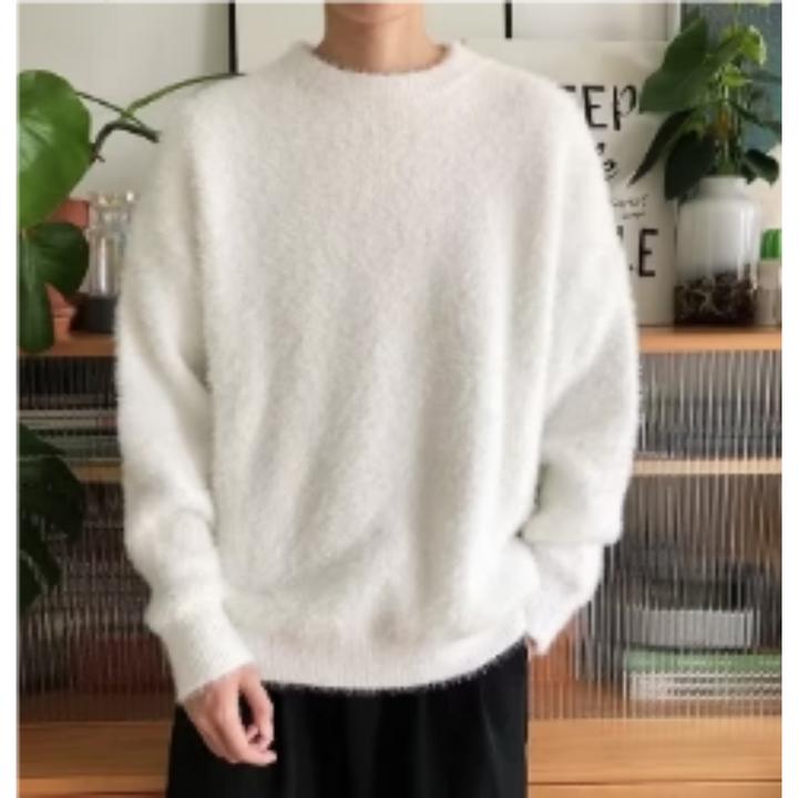 Suéter jersey casual para hombre, ideal para un estilo cómodo y versátil. Prenda de moda masculina.