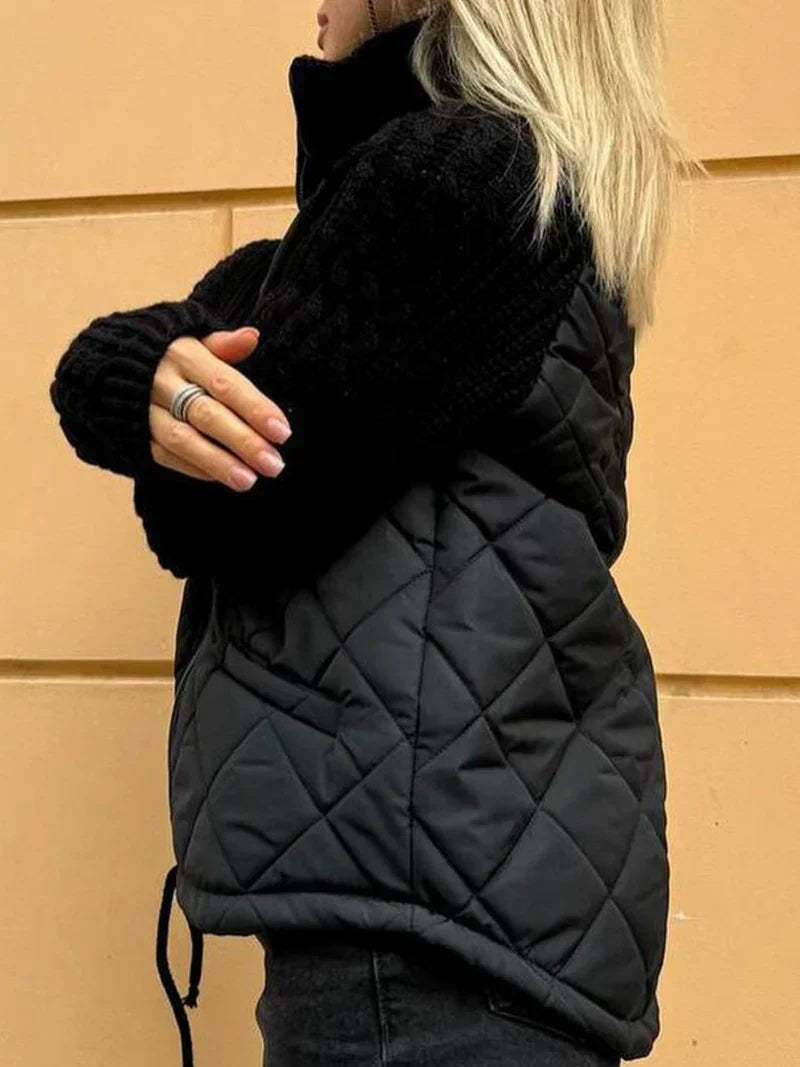 Cárdigan de punto moderno para mujer. Abrigo de moda cómodo y versátil para otoño/invierno.