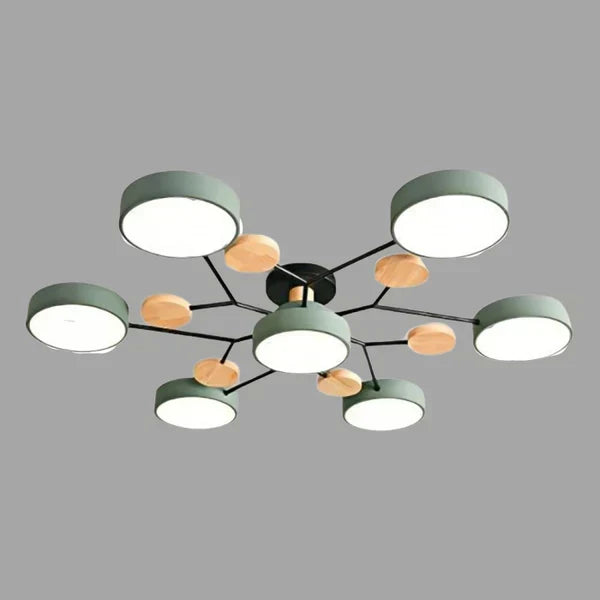 Diseño de iluminación LED, candelabro ramificado moderno escandinavo para cualquier espacio.