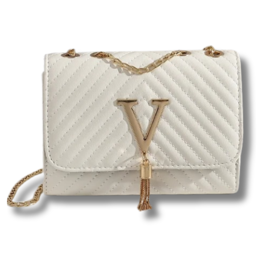 Bolso de mano GLAMIRA elegante y versátil para mujer, con distintiva borla. Disponible en varios colores.