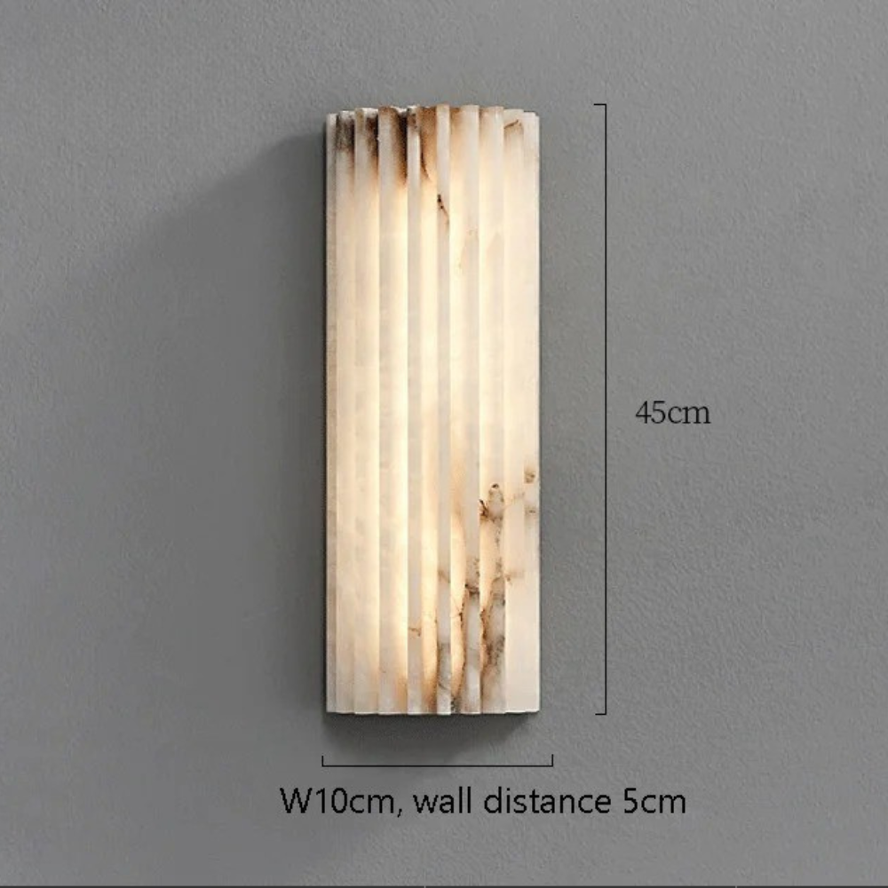 Elegante lámpara de pared de diseño contemporáneo, luz ambiental para el hogar.