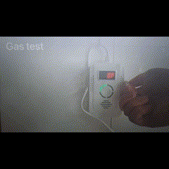 Tranquilidad en casa con detector de gas y CO compacto. Alarma visual y auditiva de fugas.