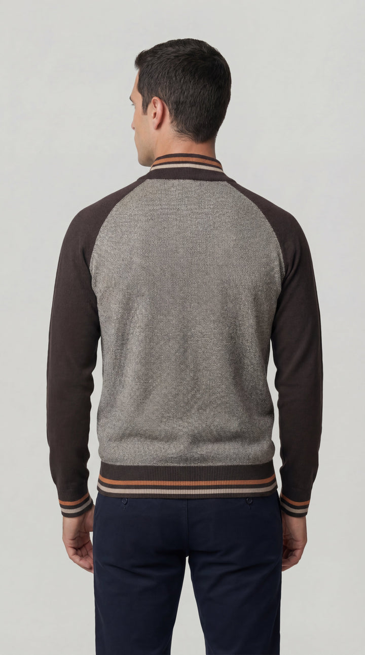Chaqueta de punto hombre, estilo casual-elegante. Cárdigan de punto para un look versátil y cómodo.