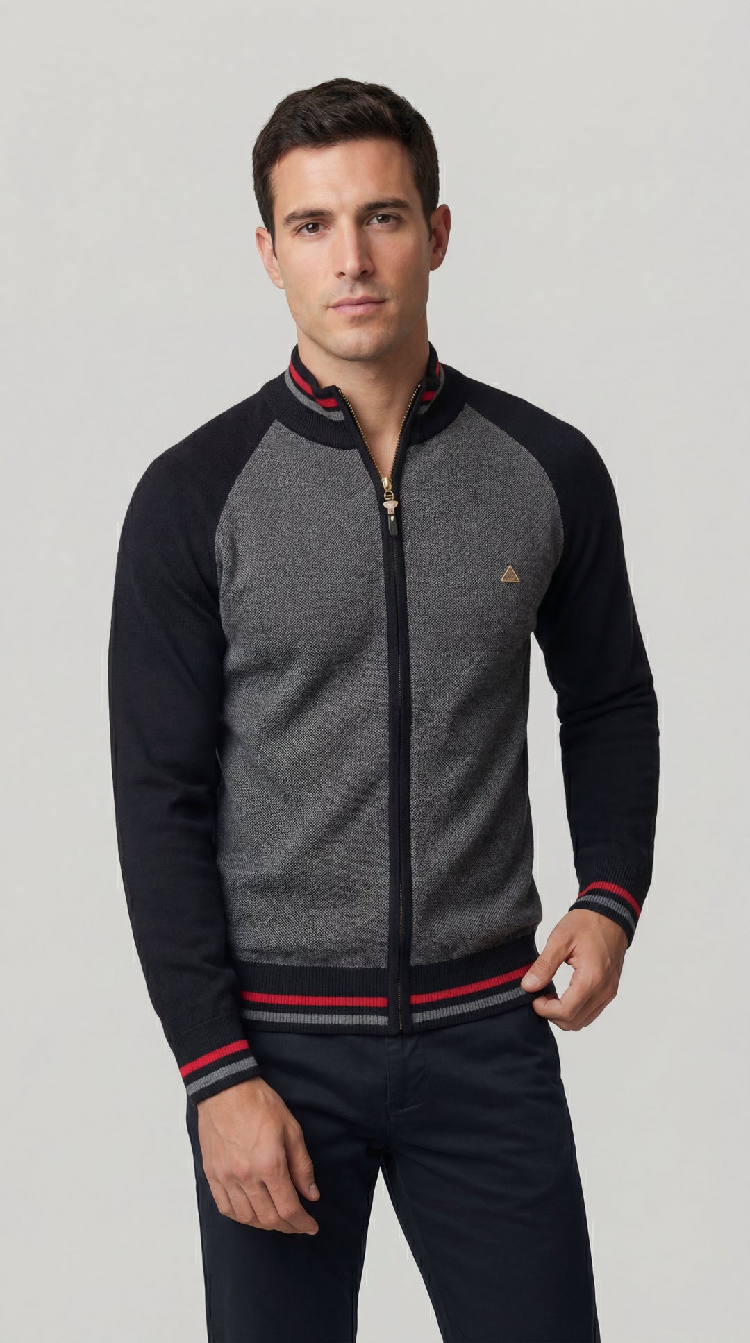 Moda masculina: cárdigan de punto para hombre, look casual sofisticado. Ideal para otoño invierno.