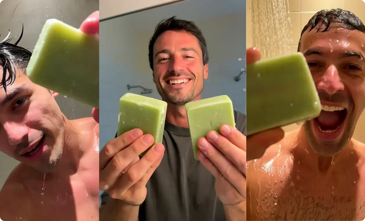 Jabón natural para el cuidado de la piel antifúngico, alivia irritación y picazón.