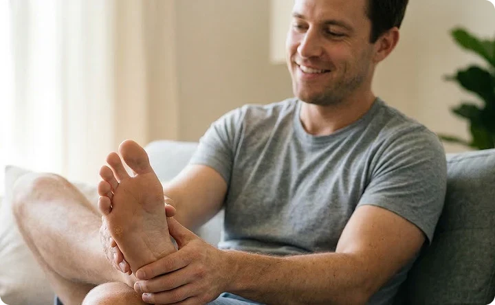 Jabón antifúngico para hombres, natural y suave para el cuidado de piel sensible.
