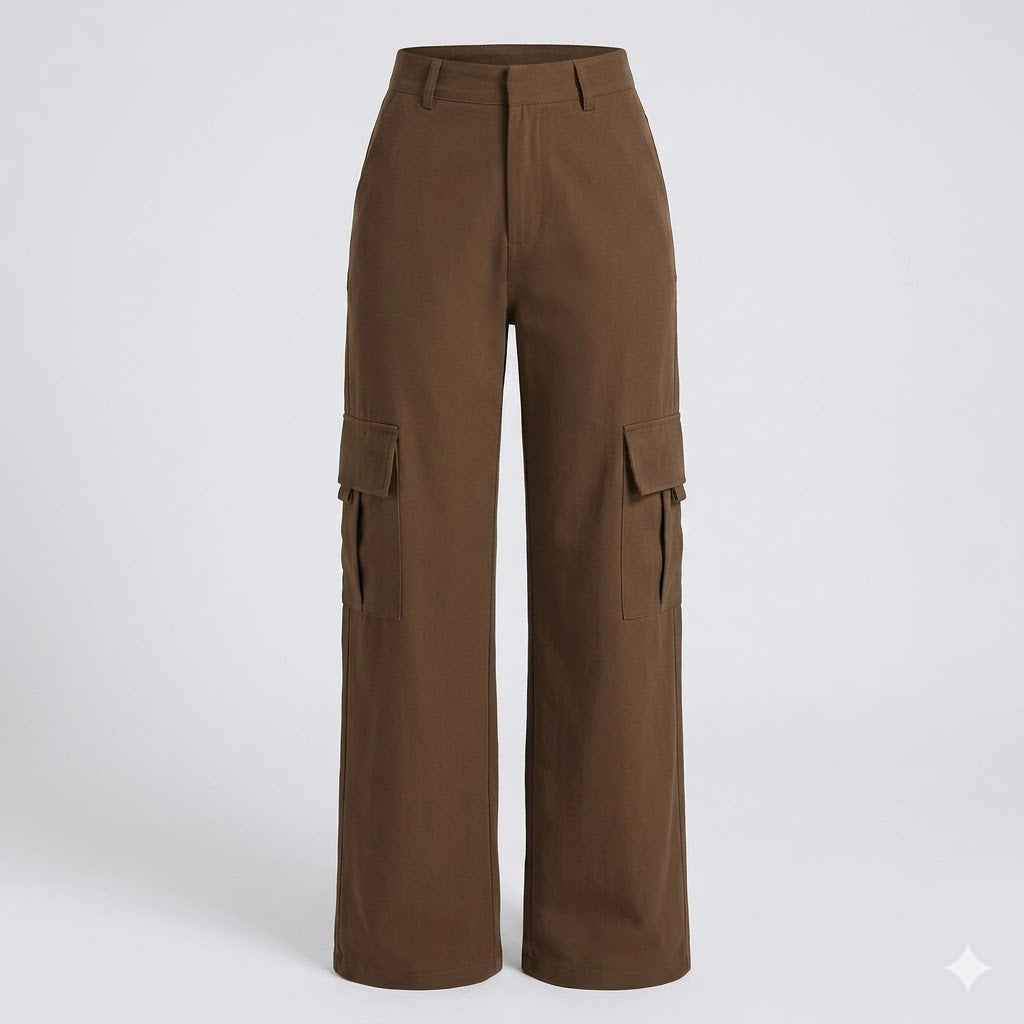 Tendencia otoño/invierno: pantalón cargo mujer pierna recta. Un básico casual y muy cómodo.