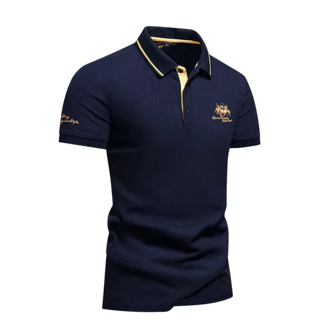 Polo confortable de lujo para hombre, ideal para el día a día. Ofrece estilo casual y formal.