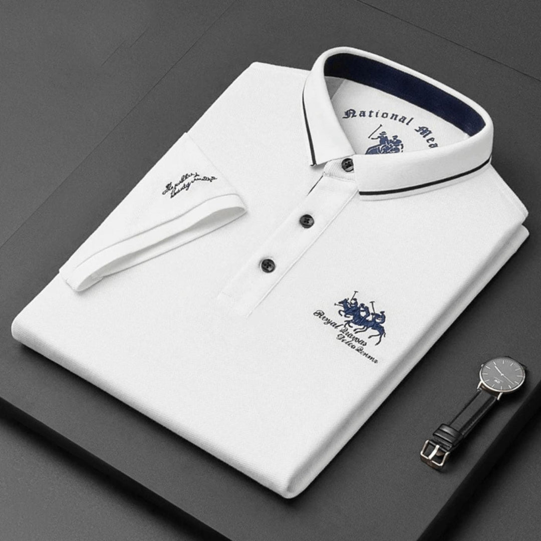 Polo masculino versátil, elegante y confortable. Apto para estilo casual y formal, moda duradera.