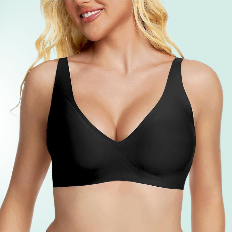 Sujetador sin costuras Vela Lift para mujer, realce suave, color nude. Soporte invisible y confort diario.