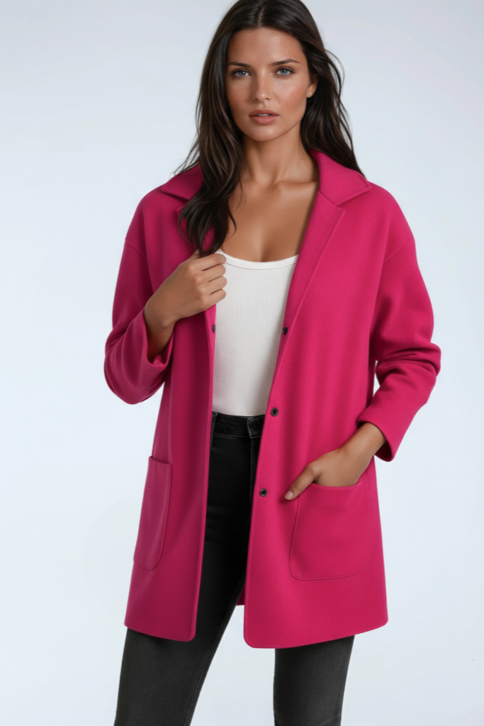 Outfit diario: Chaqueta mujer larga con capucha, versátil. Abrigo ligero para otoño y primavera, estilo casual.