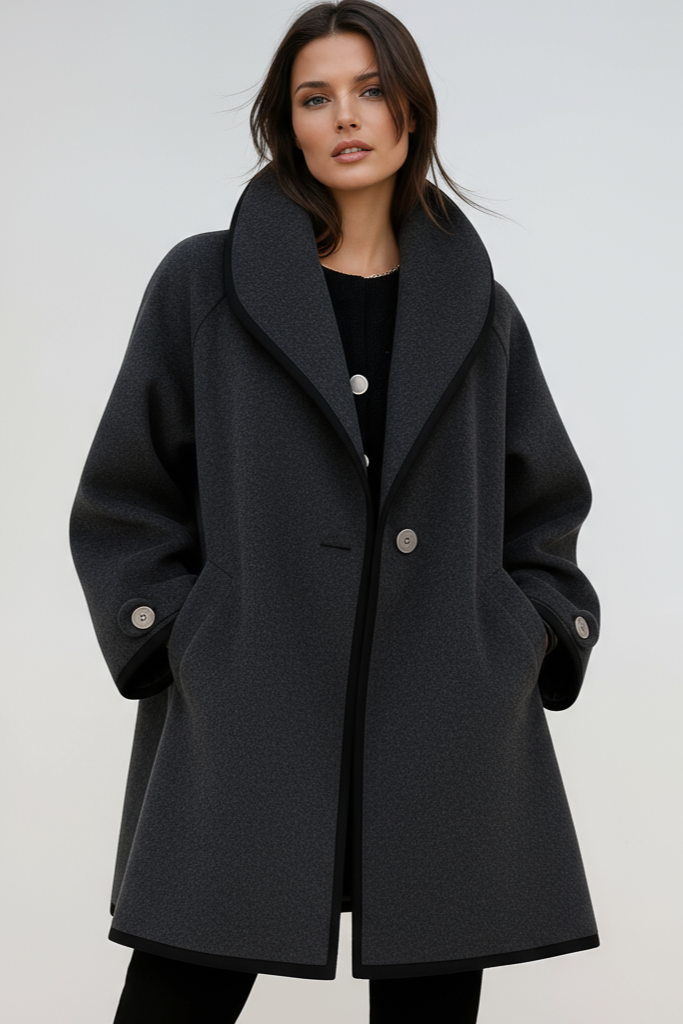 Abrigo CELEYA de mujer, oversize, invierno, elegante y de tendencia.