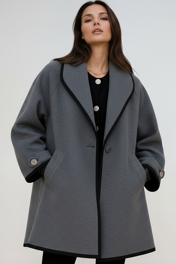 Chaqueta larga oversize CELEYA, abrigo de invierno para mujer, cálido.