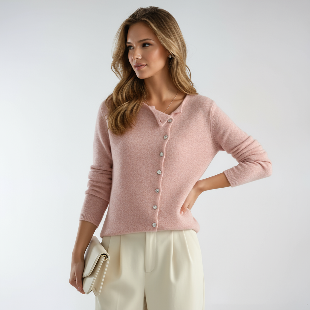 Cárdigan EVANZA de mujer con botones, suéter versátil para moda casual y elegante, máximo confort.