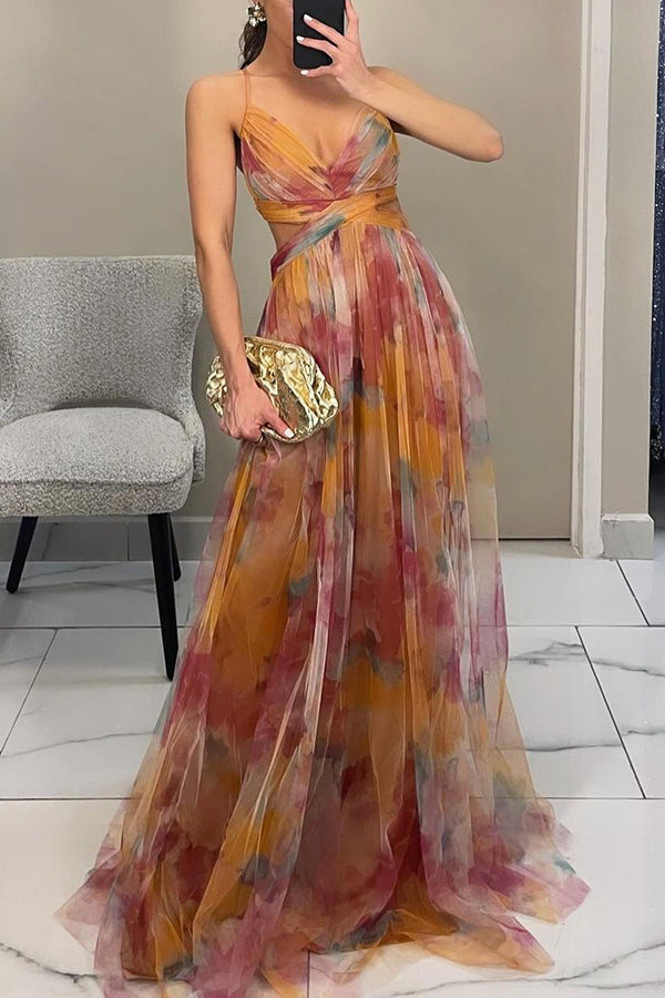 Vestido largo floral elegante para mujer, fluido y cómodo para verano, estilo romántico.