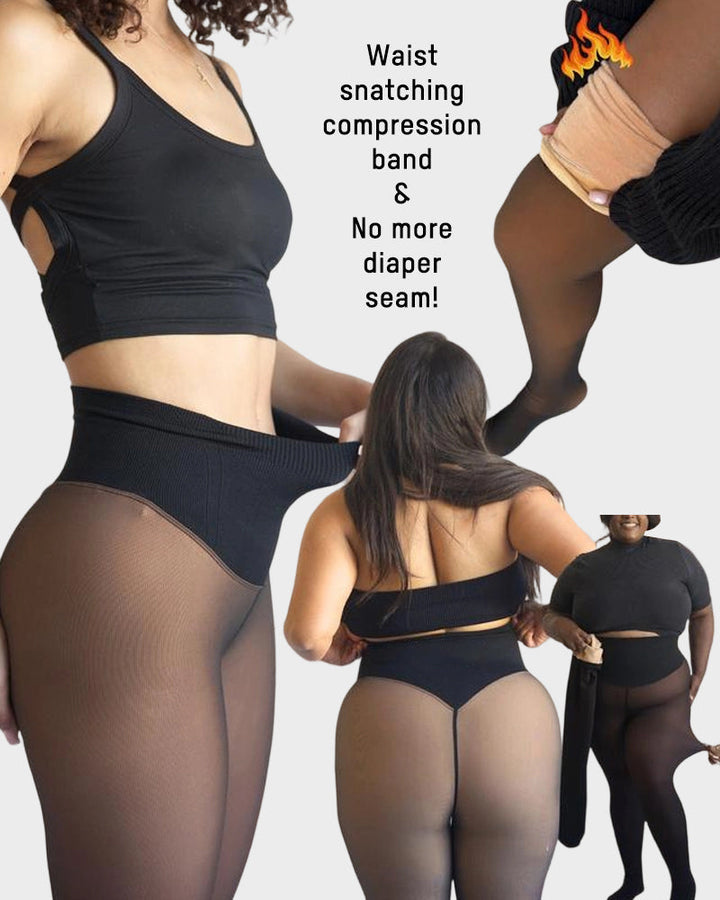 Leggings moldeadores de compresión para mujer. Cintura alta, efecto vientre plano.