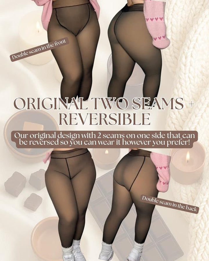 Leggings térmicos de compresión. Cintura alta efecto vientre plano, ajustados para mujer.