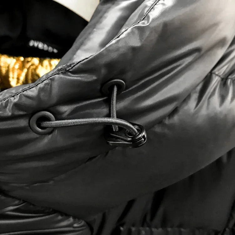 Chaqueta de plumón acolchada para mujer, impermeable y elegante. Perfecta para el invierno, moda y calor.