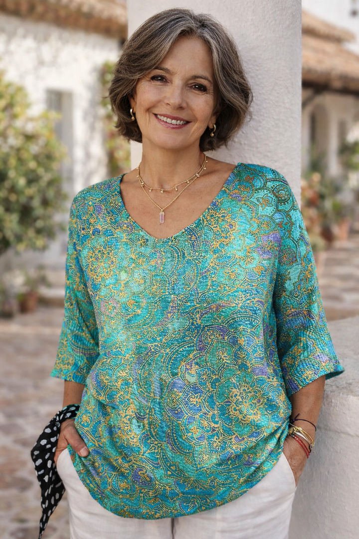 Jersey retro de punto para mujeres, estilo casual y ligero, perfecto para un atuendo cómodo y versátil.