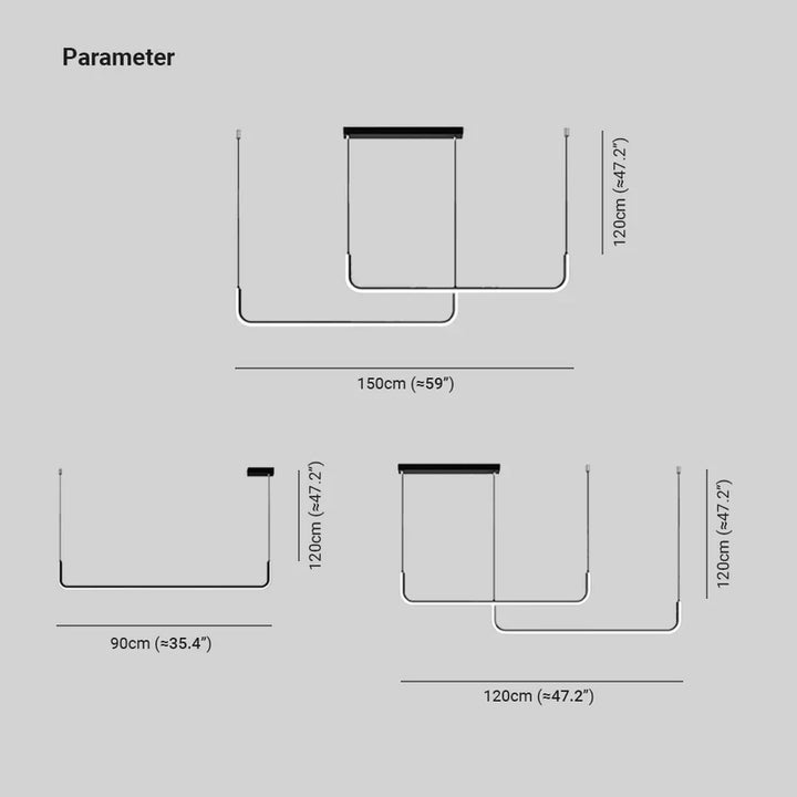 Lámpara colgante LED minimalista, detalles dorados y negros. Iluminación elegante para espacios modernos.