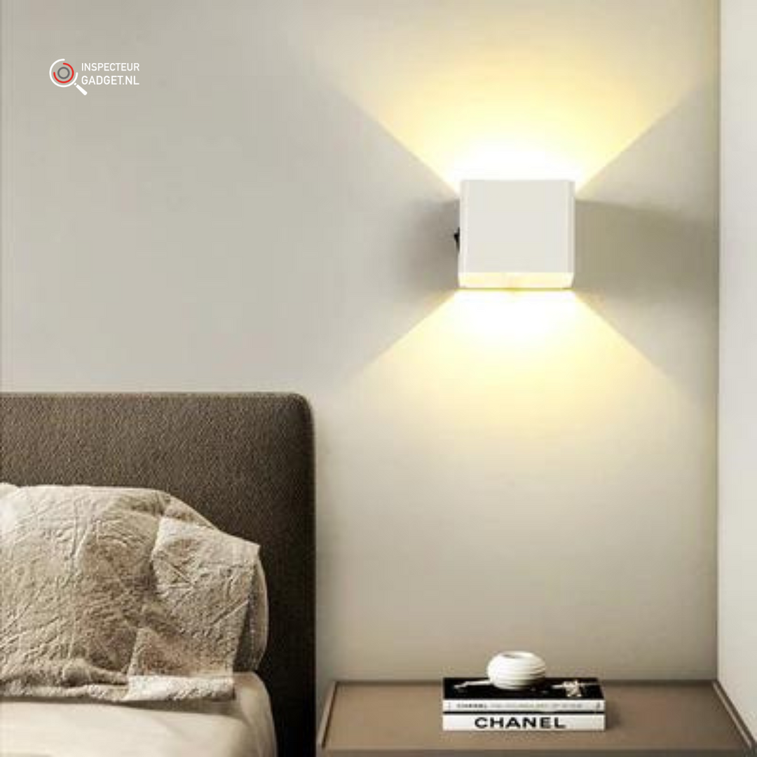 Iluminación LED inalámbrica de pared, recargable por USB, con luz cálida ajustable, ideal para cualquier espacio.