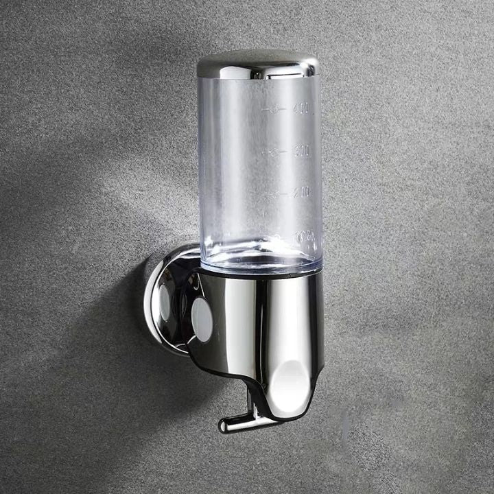 Dispensador de jabón de pared robusto, ideal para el uso diario en cualquier hogar.