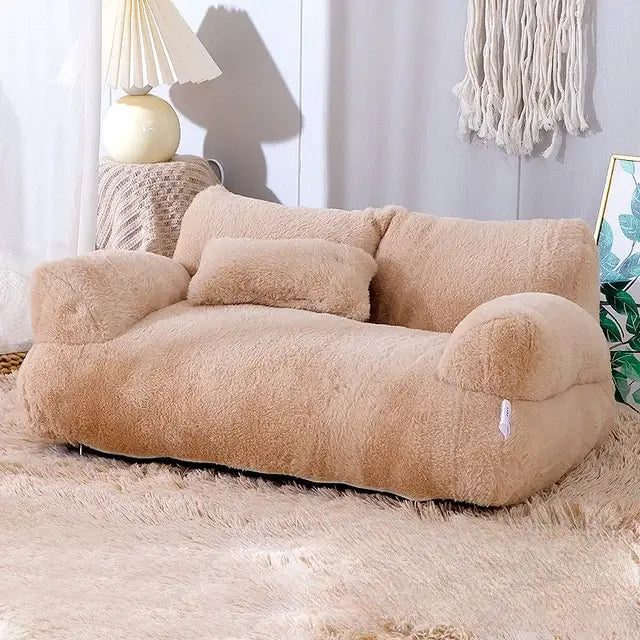 Sofá premium para mascotas. Cama ortopédica antiestrés, un lujo para el bienestar de perros y gatos.