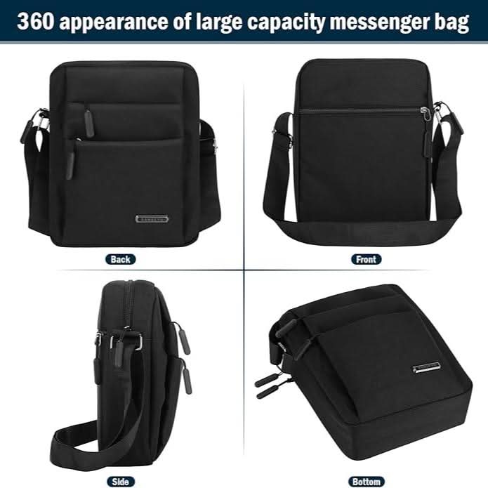 Bolsa de hombro antirrobo para hombre. Bandolera elegante y moderna, ideal para ciudad y viajes.