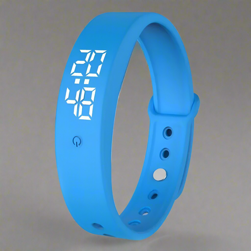 Reloj inteligente unisex de fitness digital. Monitor de actividad y salud. Resistente al agua, ideal para deporte.