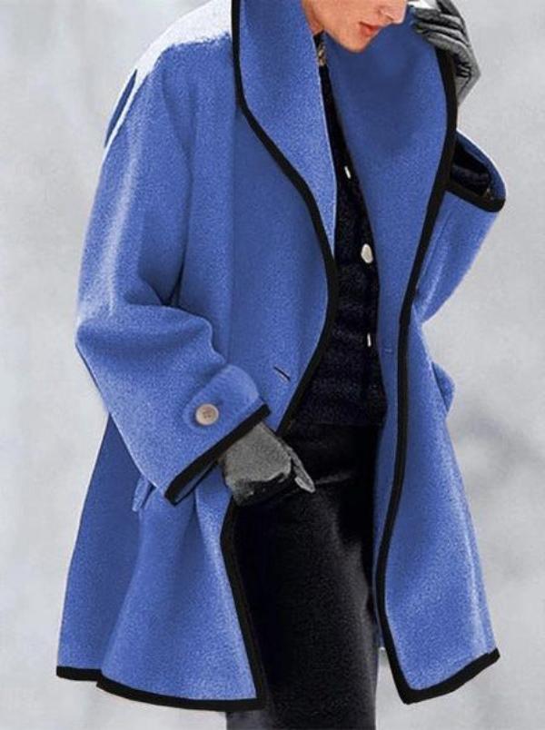 Ropa de invierno: Abrigo oversize de mujer, diseño actual y cómodo. Chaqueta elegante y cálida para el frío.