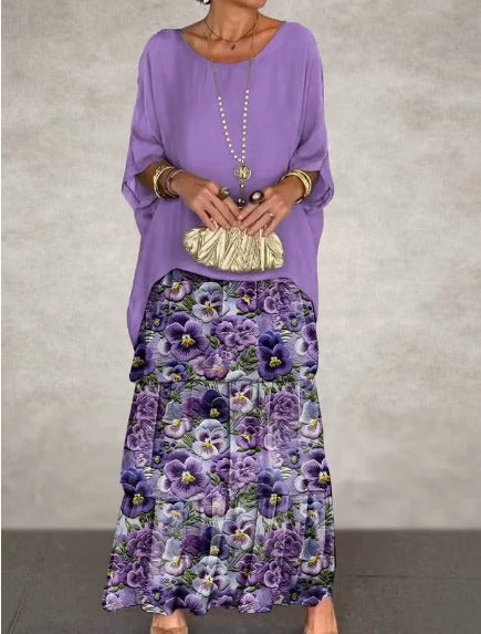 Vestido de primavera-verano para mujer, maxi fluido y muy versátil.