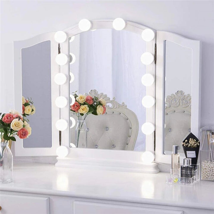 Kit de luces LED para espejo de tocador, iluminación regulable para maquillaje profesional, realza tu belleza.