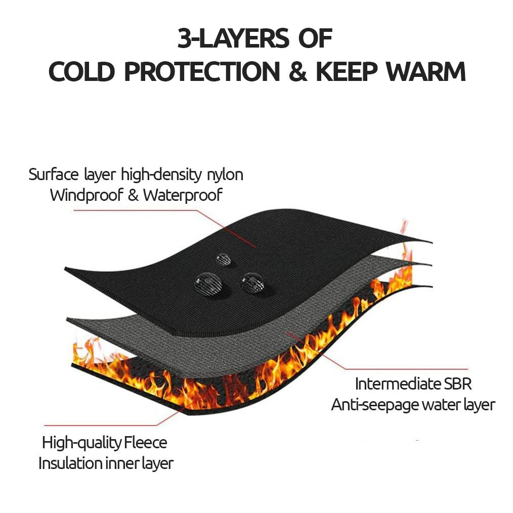 Guantes calentados para ciclismo de invierno y esquí. Antideslizantes, impermeables y unisex para máxima protección.