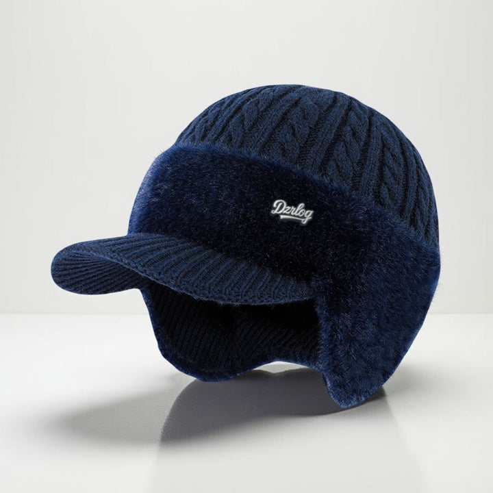Gorro trapper de invierno unisex, con orejeras y visera, cálido forro polar, perfecto para la nieve.