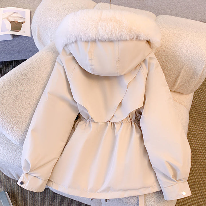 Abrigo de invierno lujoso y cálido para mujer, ideal para protegerte del frío con estilo y elegancia.