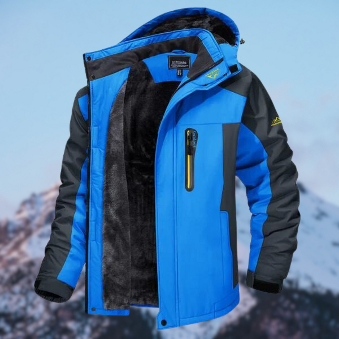 Abrigo cálido impermeable para hombre, cazadora de invierno resistente al viento. Ideal para tallas grandes y protección frío.