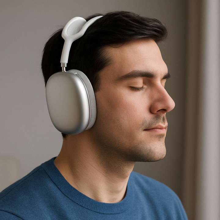 Elegantes auriculares inalámbricos de alta tecnología, un accesorio moderno para disfrutar del audio.