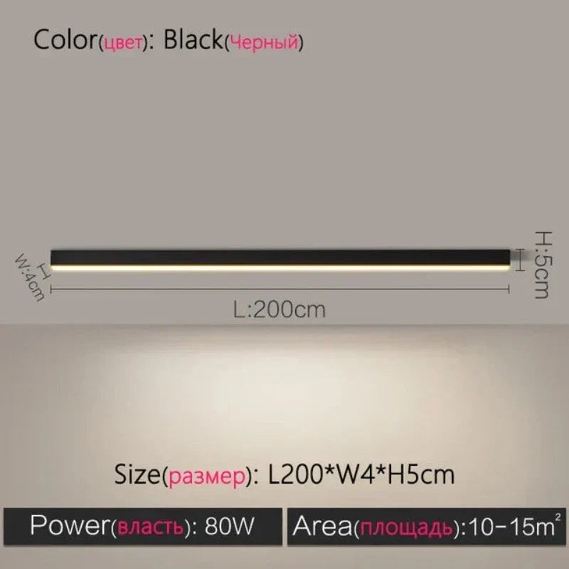 Moderna lámpara de techo LED negra, luz eficiente y confortable para comedores y cocinas.