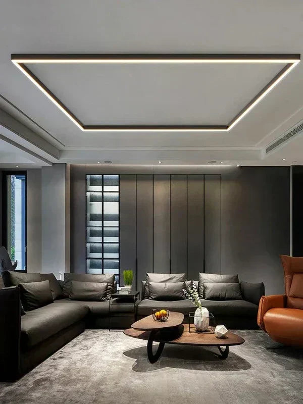Lámpara de techo LED ajustable en blanco, estilo moderno para salón, dormitorio o cocina.