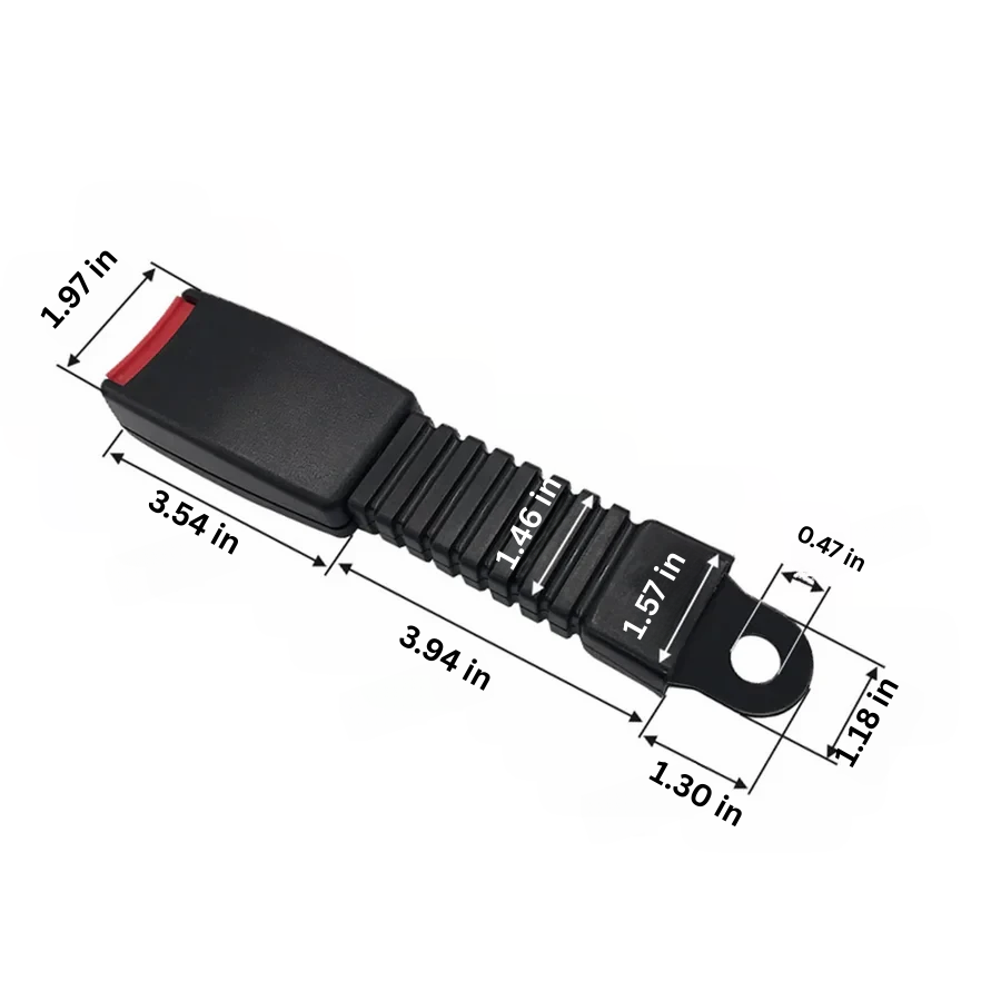 Extensor de cinturón universal para viajes largos, accesorio auto que optimiza la seguridad y el confort del pasajero.