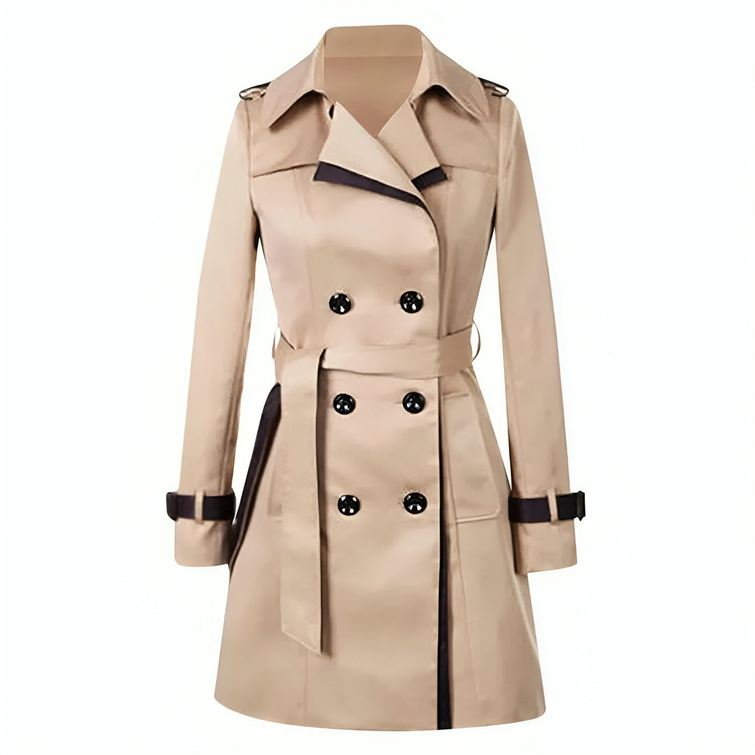 Chaqueta larga de invierno para mujer, estilo clásico, ideal para looks formales y casuales.