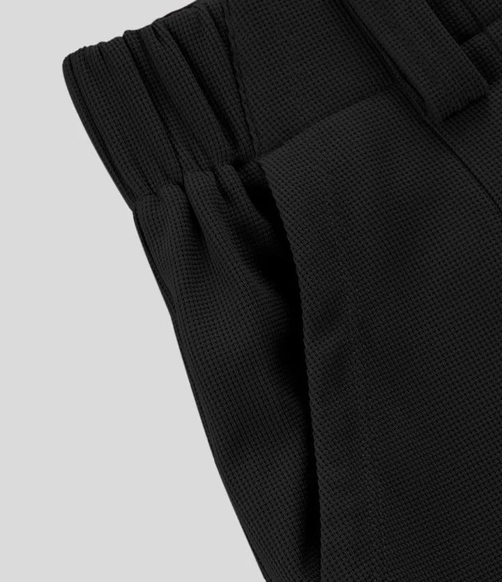 Pantalón de talle alto para mujer, pernera ancha, perfecto para ropa de oficina o eventos.