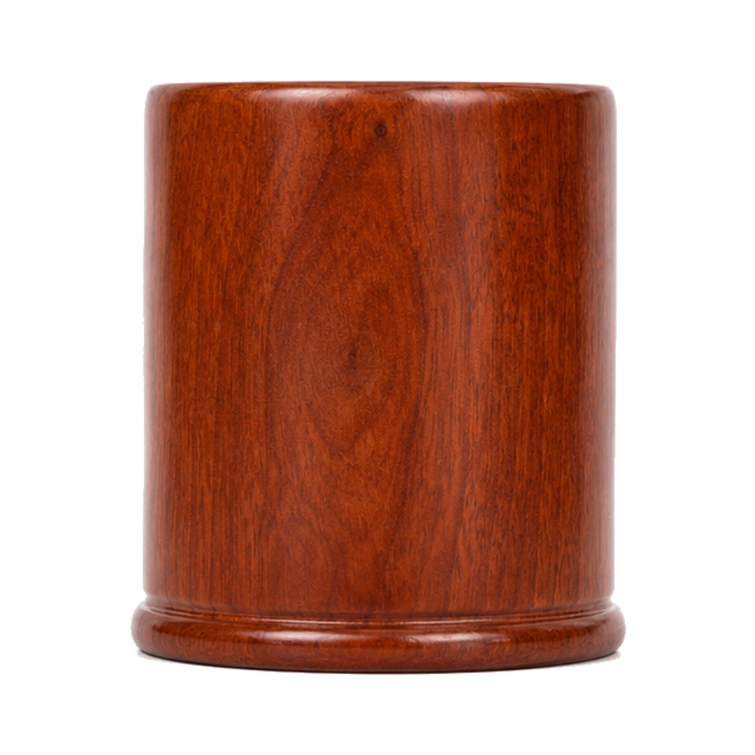 Portabolígrafos de cerezo redondo para mantener tu escritorio ordenado, accesorio de madera duradero y clásico.