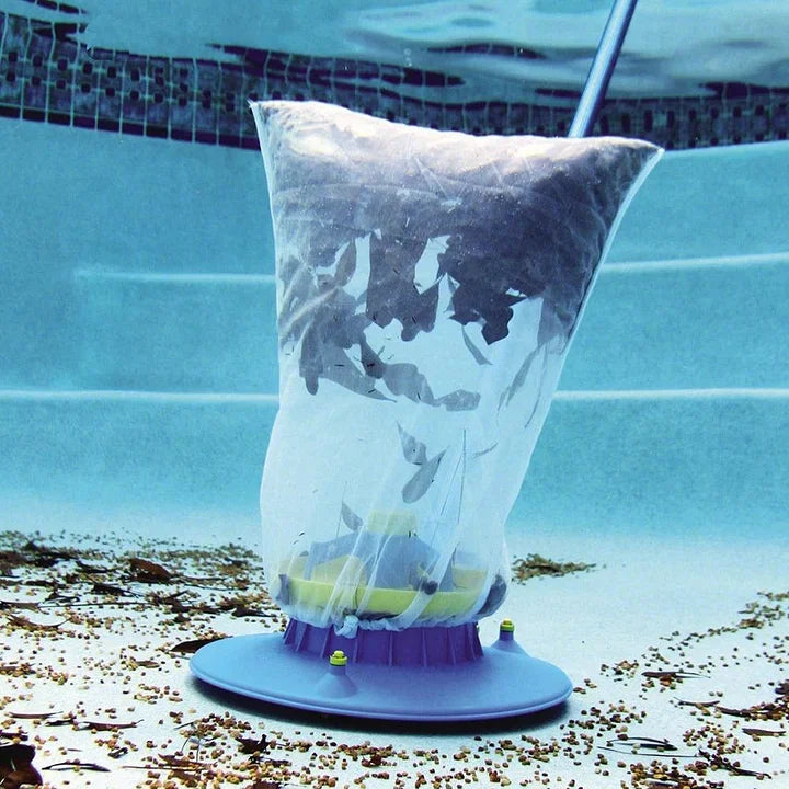 Aspiradora de piscina para hojas, limpieza rápida y potente de suciedad y escombros.