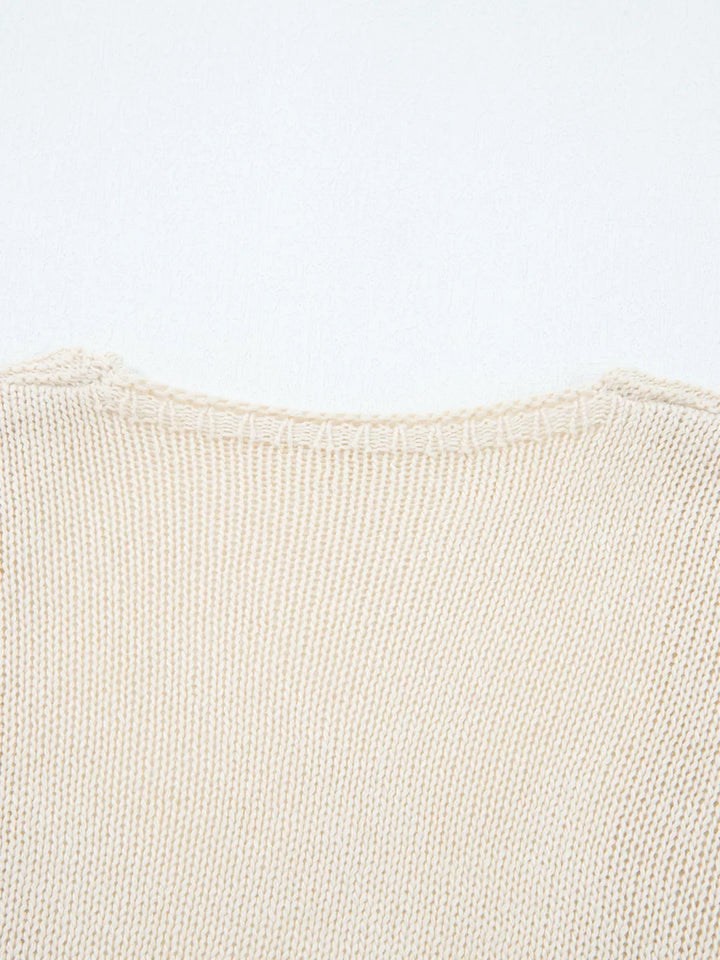 Cárdigan de verano abierto y ligero para mujer, con detalle de punto calado.